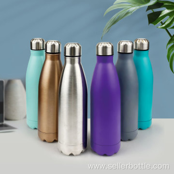 500ml Stainless Steel Rubber Vacuum Cola Bottle